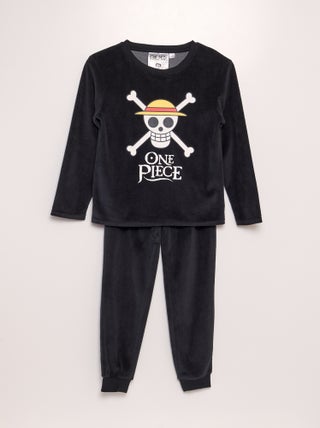 Pijama em micropolar 'One Piece' - 2 peças