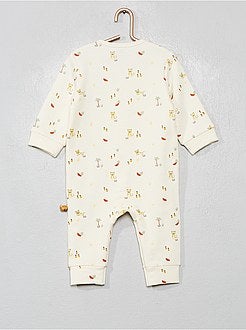 Pijama em moletão estampado tema 'safari' - Kiabi