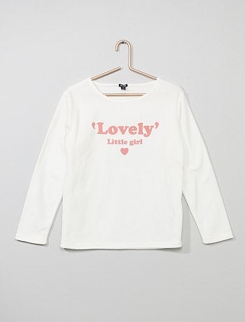 Pijama em polar 'corações' - Kiabi