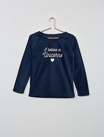 Pijama em polar - Kiabi