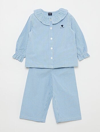 Pijama em popelina - 2 peças