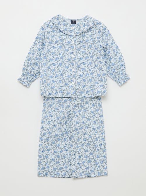 Pijama em popelina - 2 peças - Kiabi