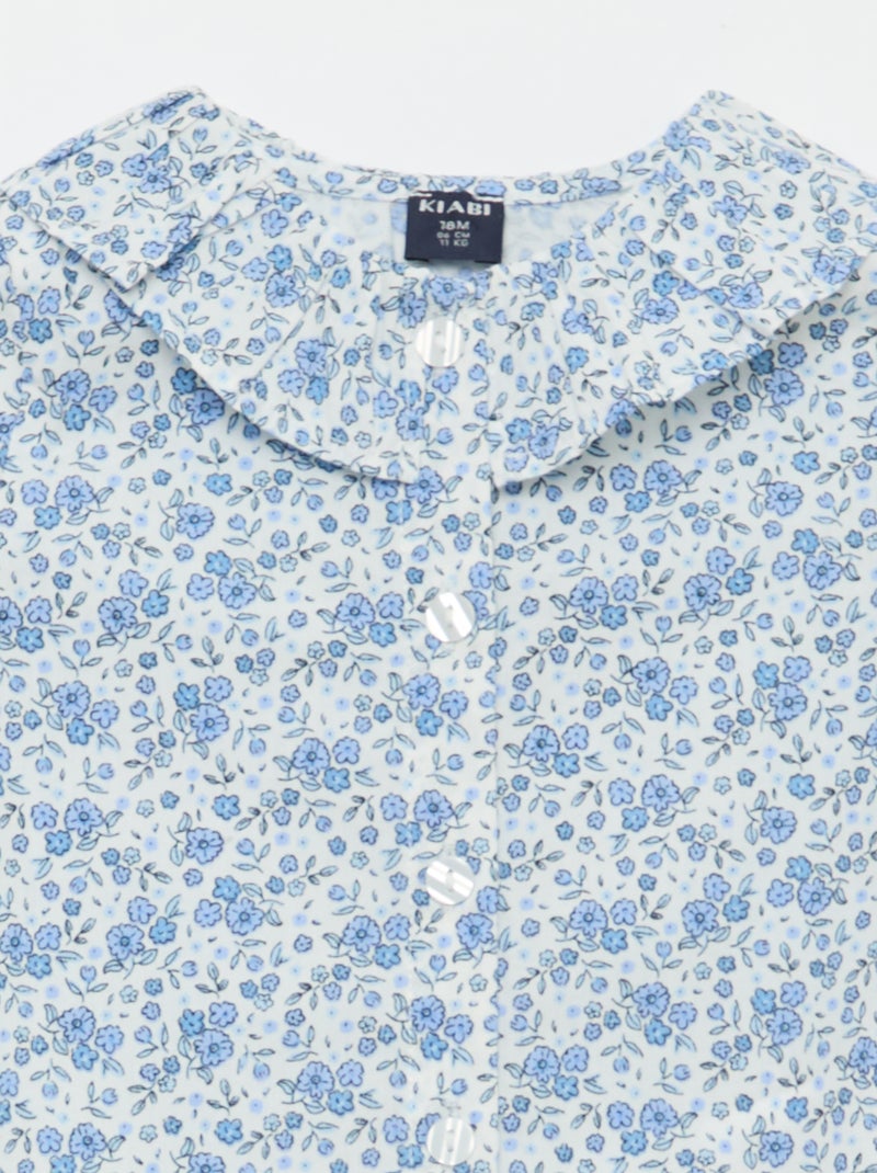 Pijama em popelina - 2 peças Bege - Kiabi