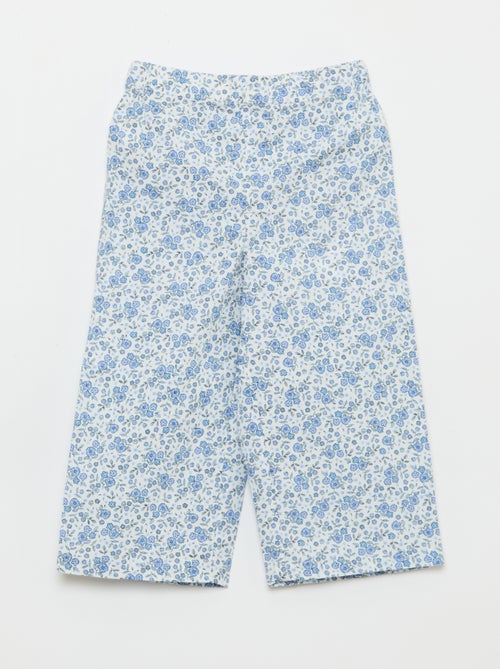 Pijama em popelina - 2 peças - Kiabi