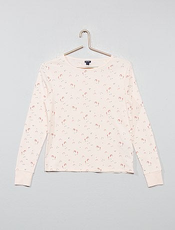 Menina 3-12 anos - Pijama em puro algodão - Kiabi