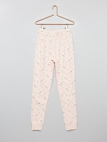 Menina 3-12 anos - Pijama em puro algodão - Kiabi