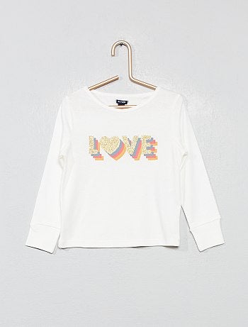 Menina 3-12 anos - Pijama em puro algodão - Kiabi