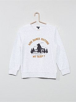 Pijama em veludo com estampado 'urso e montanha' - Kiabi