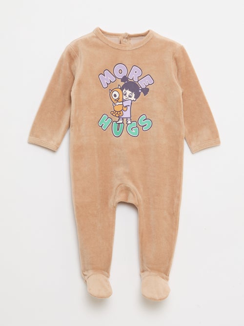 Pijama em veludo 'Disney' - Kiabi