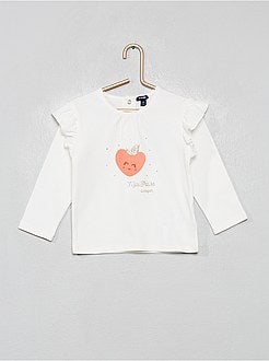 Pijama estampado com folhos - Kiabi