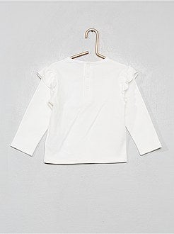 Pijama estampado com folhos - Kiabi