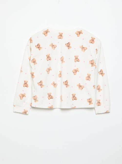 Pijama estampado de 2 peças - Camisola + calças - Kiabi Pijama estampado de 2 peças - Camisola + calças - Kiabi