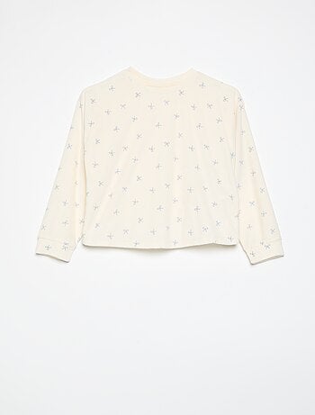 Pijama estampado de 2 peças - Camisola + calças