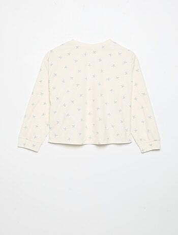 Pijama estampado de 2 peças - Camisola + calças