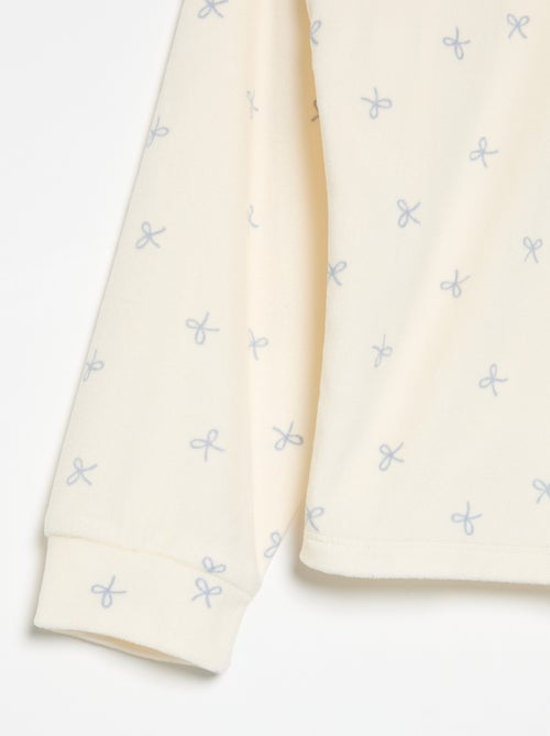 Pijama estampado de 2 peças - Camisola + calças - Kiabi