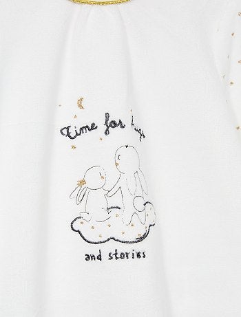 Pijama estampado de veludo - Kiabi