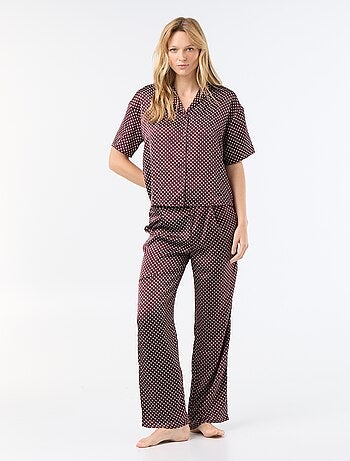 Pijama estampado em malha leve