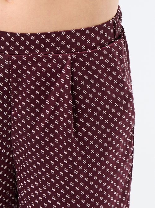Pijama estampado em malha leve - Kiabi