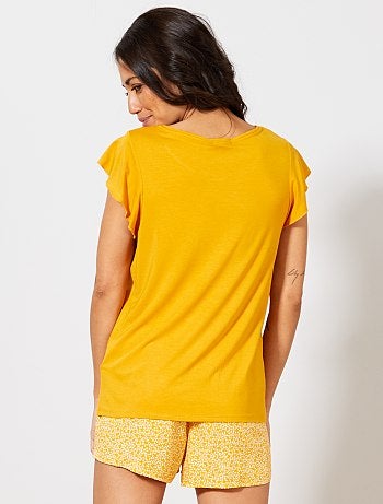 Pijama estampado em malha soltinha - Kiabi