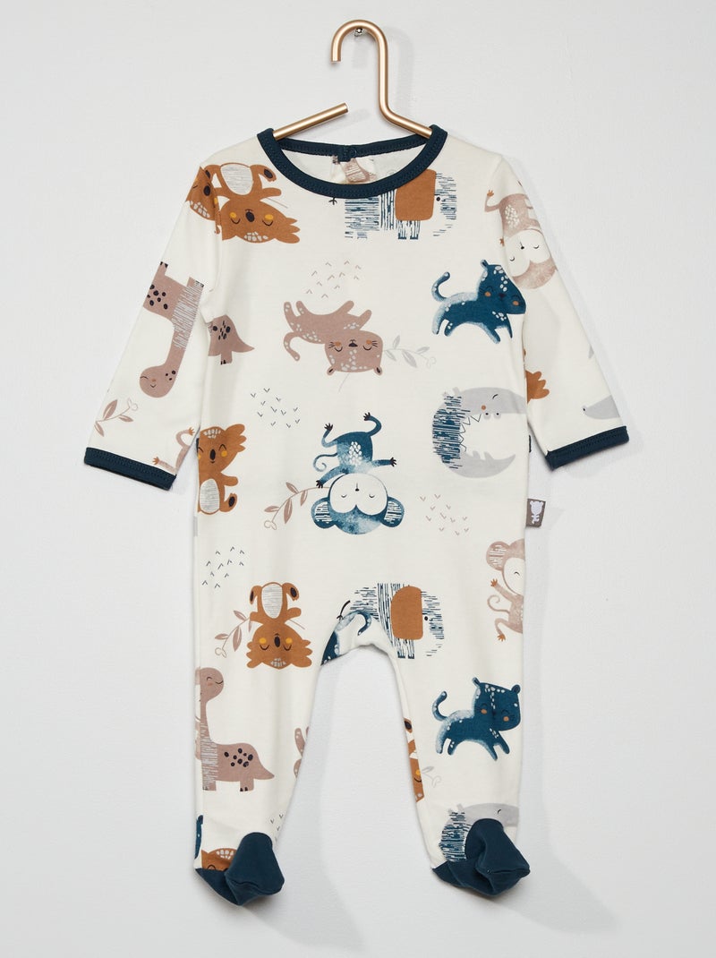 Pijama estampado 'petit béguin' BEGE - Kiabi