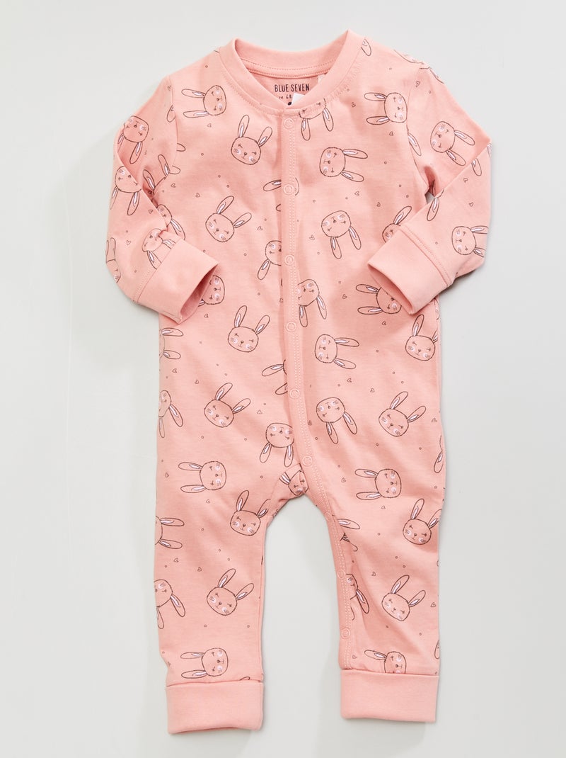 Pijama estampado Rosa - Kiabi
