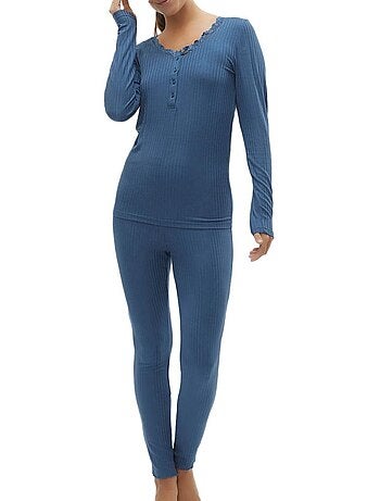 Pijama Feminino Azul Mamalicious Lotus