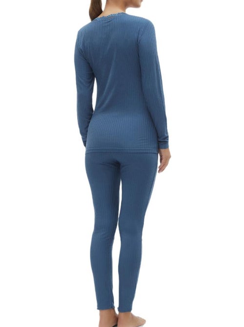 Pijama Feminino Azul Mamalicious Lotus - Kiabi Pijama Feminino Azul Mamalicious Lotus - Kiabi