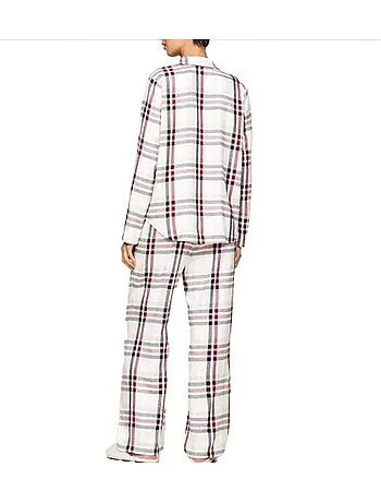 Pijama Feminino Tommy Hilfiger Heritage Branco/Azul-Marinho/Vermelho