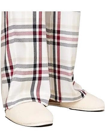 Pijama Feminino Tommy Hilfiger Heritage Branco/Azul-Marinho/Vermelho