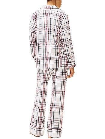 Pijama Feminino Tommy Hilfiger Heritage Oly Branco/Marinho/Vermelho