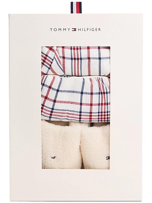 Pijama Feminino Tommy Hilfiger Heritage Oly Branco/Marinho/Vermelho - Kiabi Pijama Feminino Tommy Hilfiger Heritage Oly Branco/Marinho/Vermelho - Kiabi