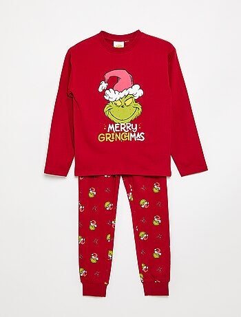 Pijama 'Grinch' de 2 peças - T-shirt de manga comprida + calças