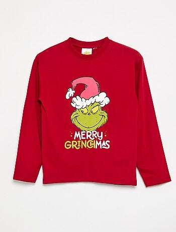 Pijama 'Grinch' de 2 peças - T-shirt de manga comprida + calças