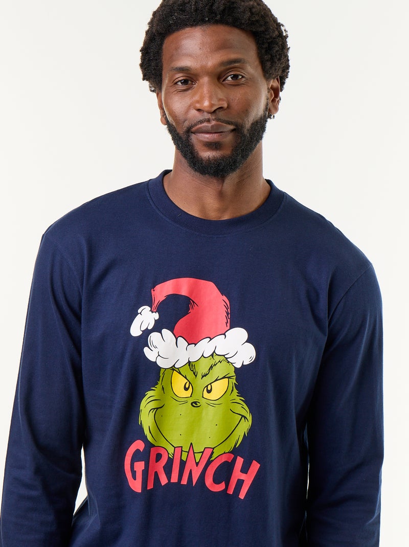 Pijama "Grinch" t-shirt + calças - 2 peças Azul - Kiabi