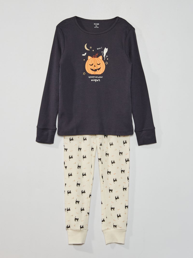 Pijama 'Halloween' - 2 peças PRETO - Kiabi