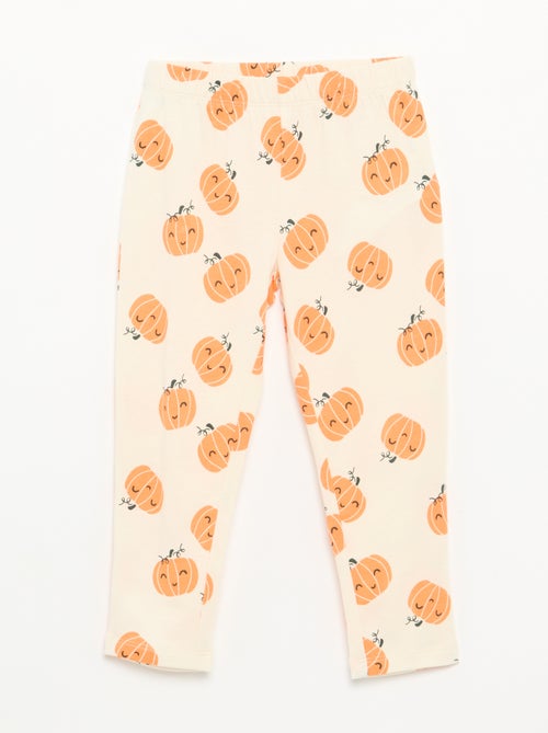 Pijama 'Halloween' 2 peças - T-shirt de manga comprida + calças - Kiabi