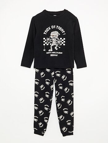 Pijama "Halloween" de 2 peças - T-shirt de manga comprida + calças