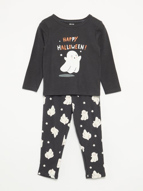 Pijama 'Halloween' de 2 peças - T-shirt de manga comprida + calças - Kiabi