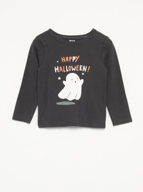 Pijama 'Halloween' de 2 peças - T-shirt de manga comprida + calças - Kiabi