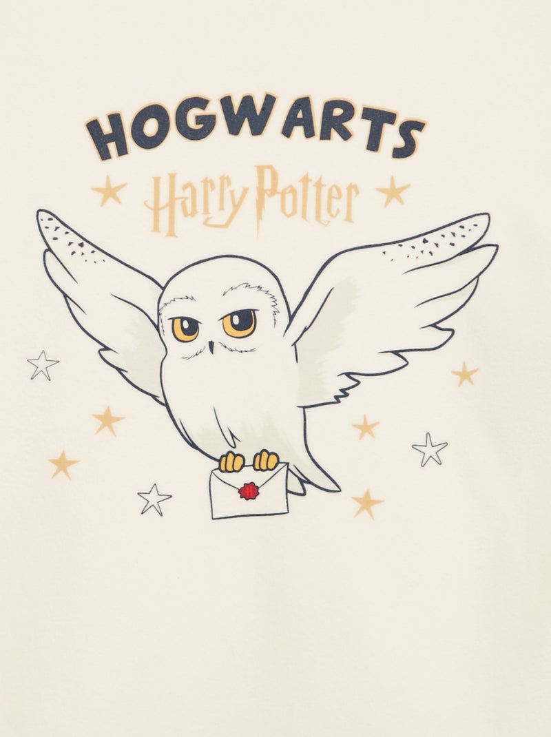 Pijama 'Harry Potter' de 2 peças em polar - T-shirt de manga comprida + calças Cru - Kiabi