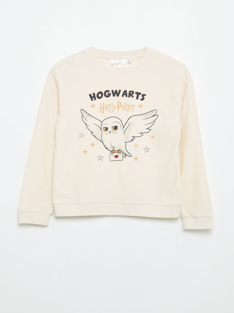 Pijama 'Harry Potter' de 2 peças em polar - T-shirt de manga comprida + calças Cru - Kiabi