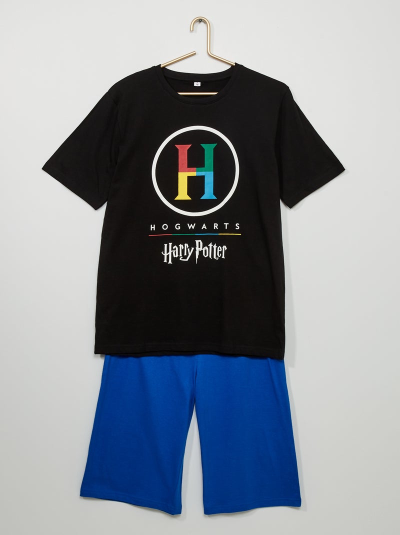 Pijama 'Harry Potter' Preto/ Azul - Kiabi