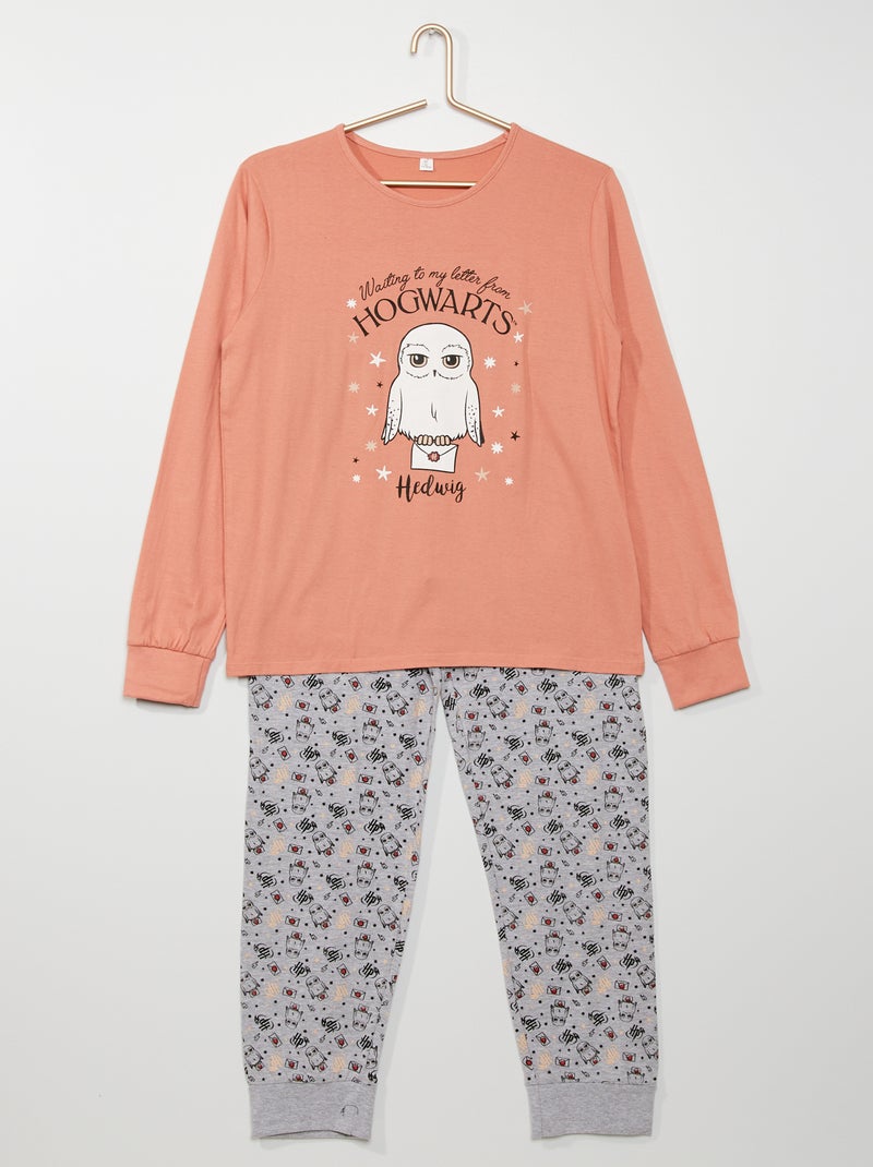 Pijama 'Harry Potter' Rosa/ Cinza - Kiabi