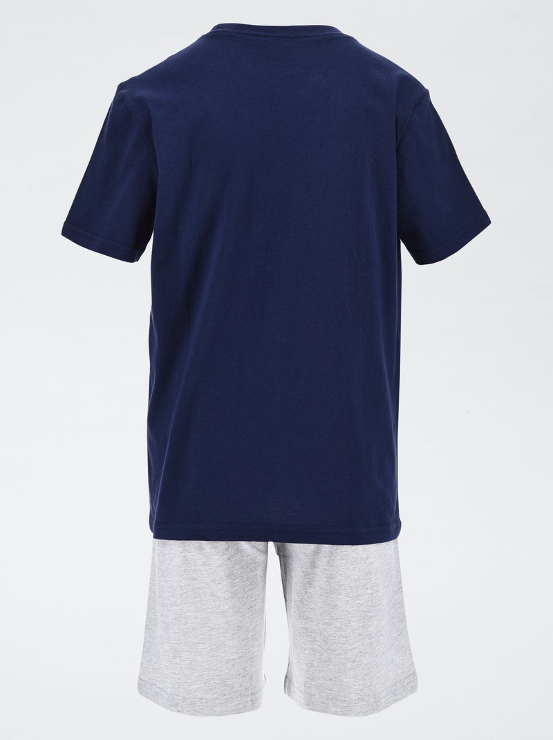 Pijama 'Harvard' - 2 peças AZUL - Kiabi