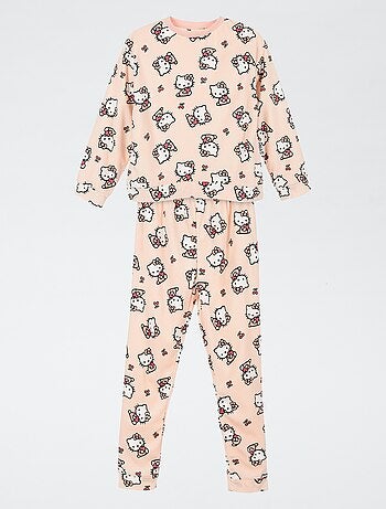 Pijama \'Hello Kitty\' de 2 peças - T-shirt de manga comprida + calças