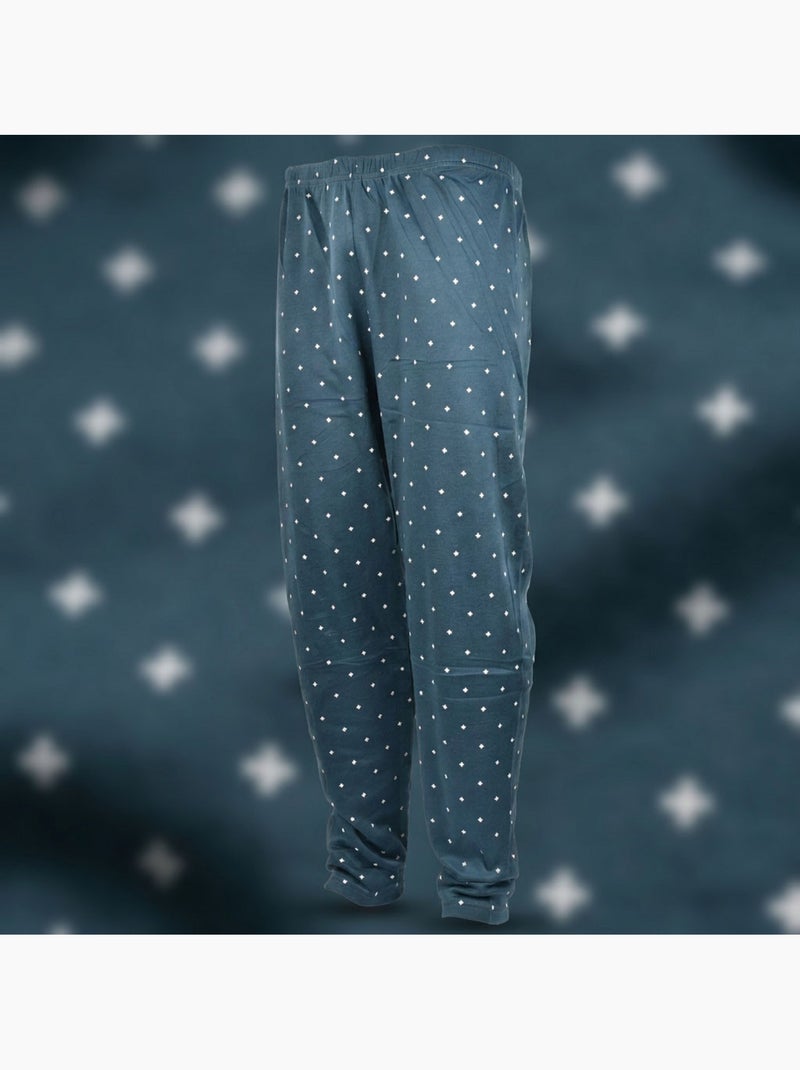Pijama Homem Comprido Botões Gola Camisa OZABI Suave Verde - Kiabi