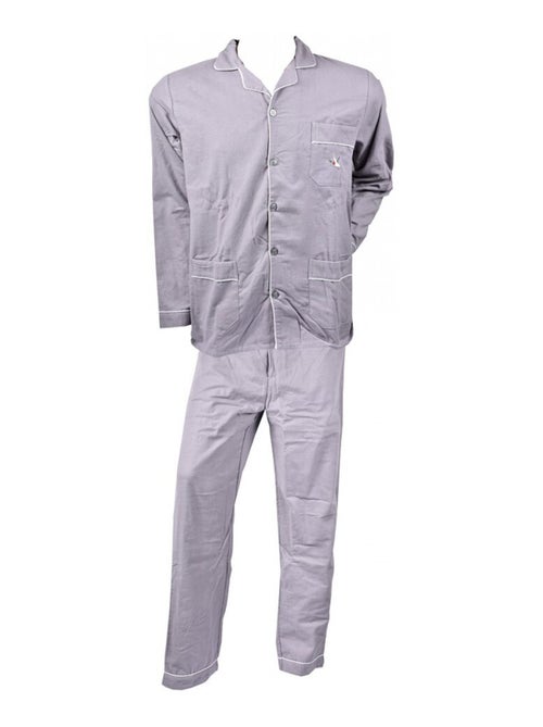 Pijama homem comprido chevignon abotoado - Kiabi Pijama homem comprido chevignon abotoado - Kiabi