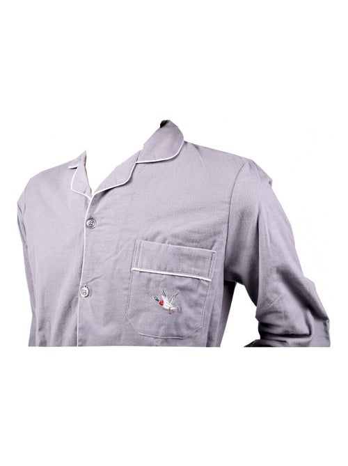 Pijama homem comprido chevignon abotoado - Kiabi Pijama homem comprido chevignon abotoado - Kiabi