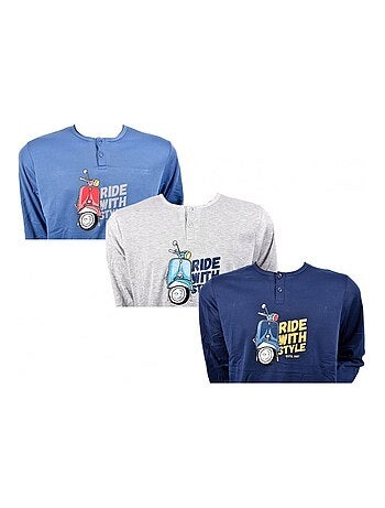 Pijama Homem Comprido SWEET SECRET - Pack de 3