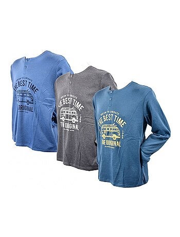 Pijama Homem Comprido SWEET SECRET - Pack de 3